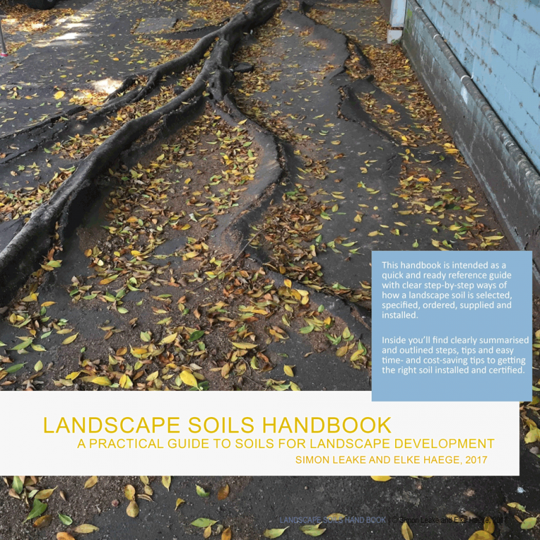 Landscape Soils Handbook Elke Haege Landscape Architecture